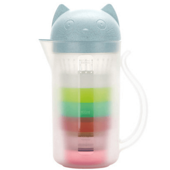 800ML Outdoor Portable Strainer Cup Water Bottle Teapot Juice Drinking Mug Kettle - MRSLM