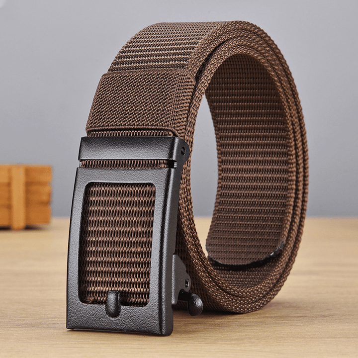 Men Nylon Mountaineering Training Multifunction Outdoor Combat Belt 125Cm Adjustable Tactical Belt - MRSLM