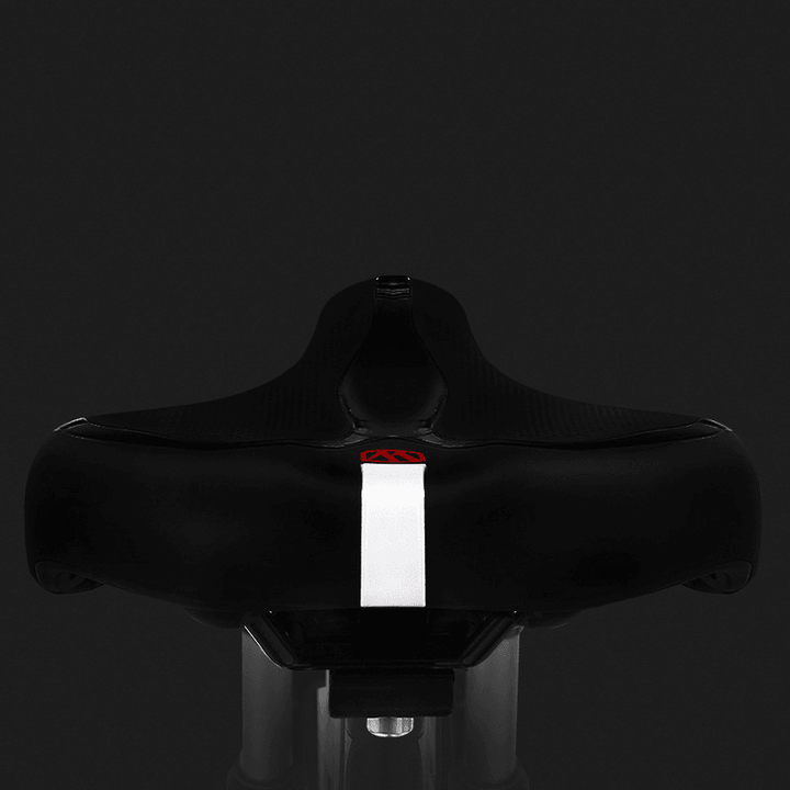 WHEEL up P005 Reflective Bike Saddle Cycling Hollow Breathable Shock Absorption Seat Cushion MTB Comfort Seat Pad - MRSLM