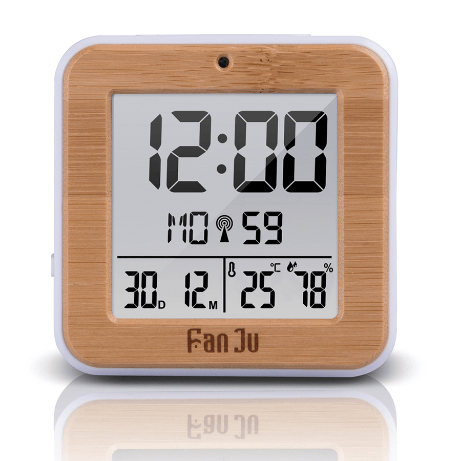 Fanju FJ3533 LCD Digital Alarm Clock Indoor Temperature Dual Alarm Snooze Backlight Function Date Display - MRSLM