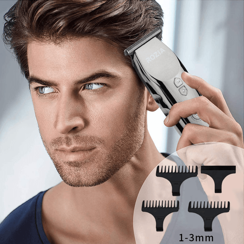 Rozia HQ-266 Electric USB Charging Hair Clipper LDC Display Professional Trimmer - MRSLM