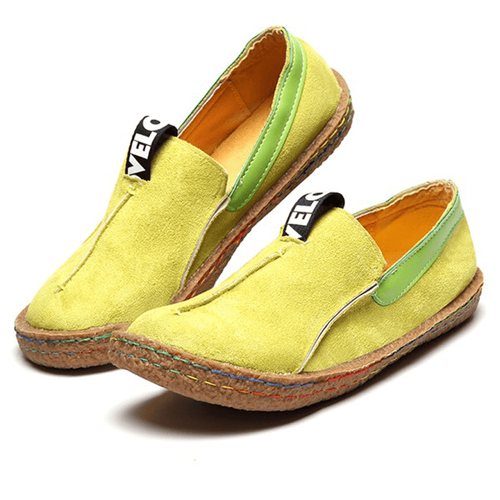 Women Soft Sole Pure Color Flat Loafers - MRSLM