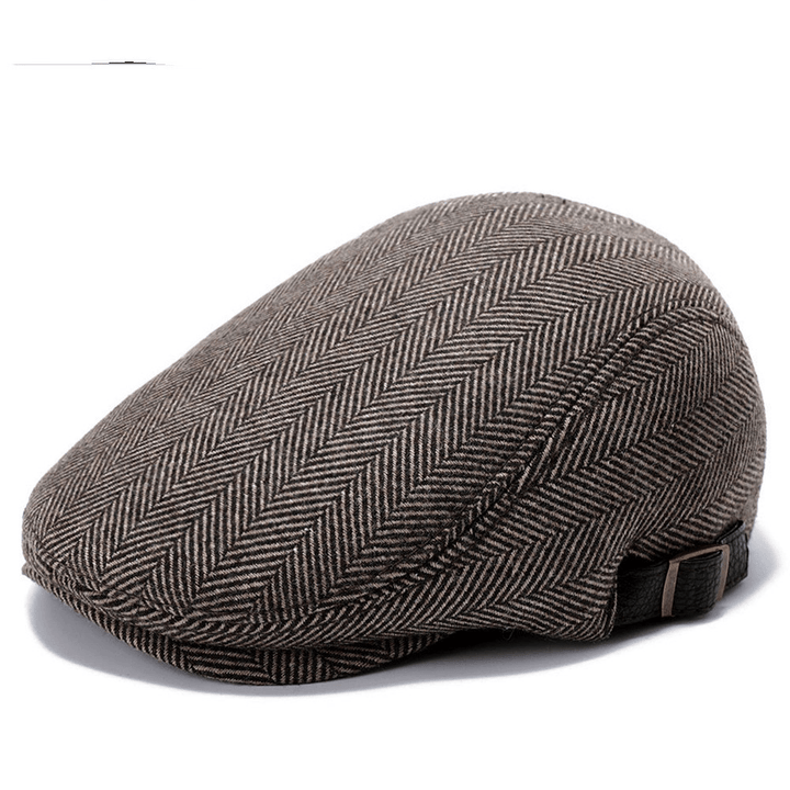 Outdoor Autumn and Winter Woolen Hat Men'S Beret - MRSLM