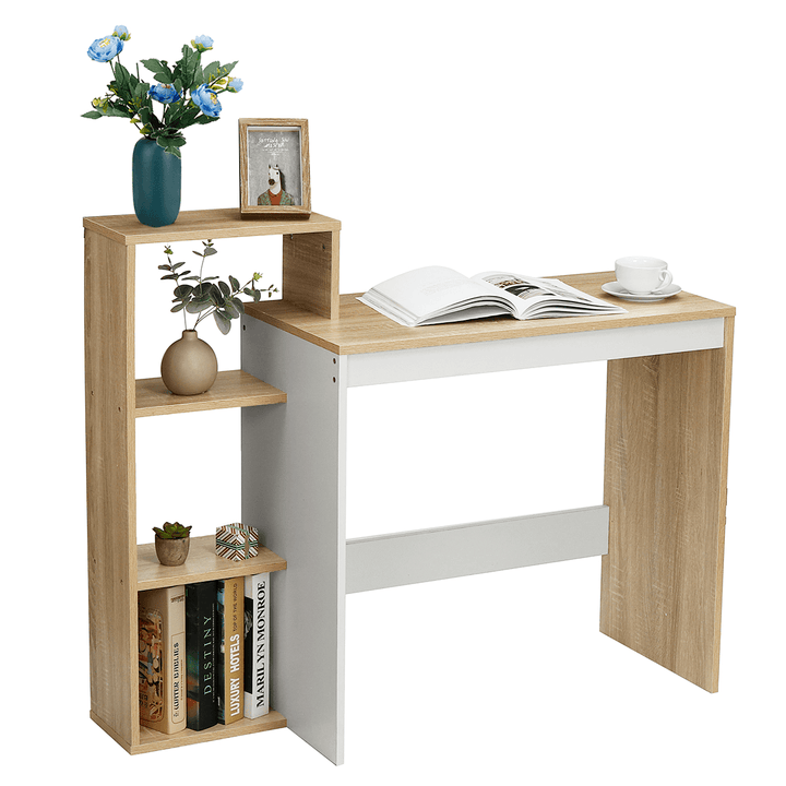 43 Inch Work Table Shelf PC Table Computer Furniture Home Office White Sonoma - MRSLM