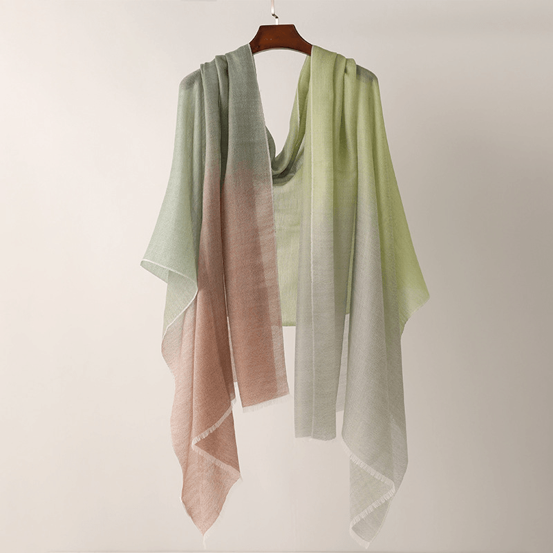 Gradient Color Matching Sunscreen Long Shawl in Stock - MRSLM