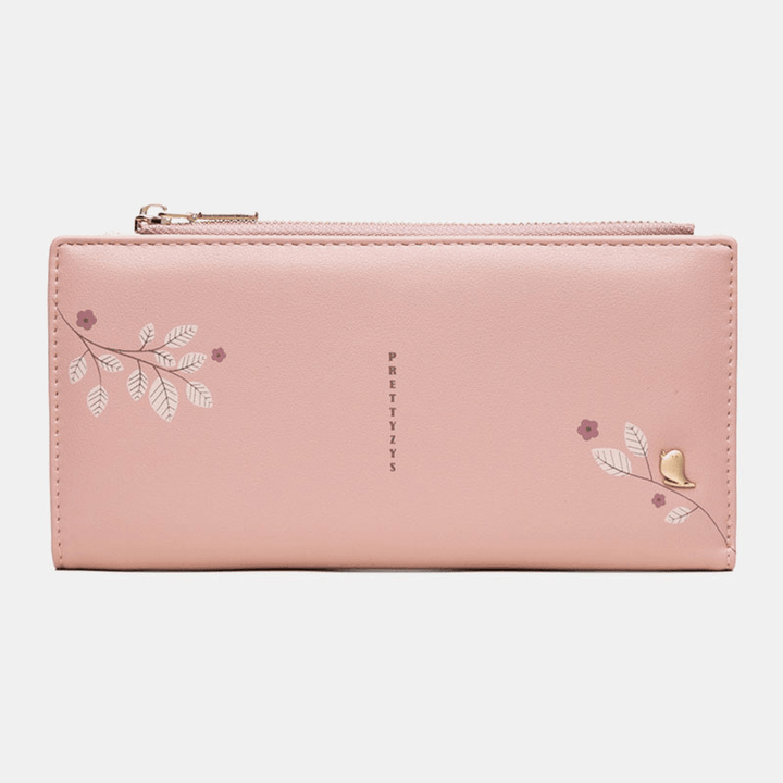 Women 10 Card Slots Long Wallet Purse Phone Bag - MRSLM