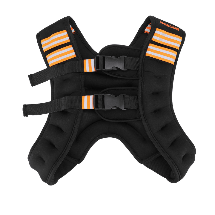 SGODDE Weighted Vest with Reflective Strips Adjustable Weight Vest for Men and Women Strength Training Running Cycling - MRSLM