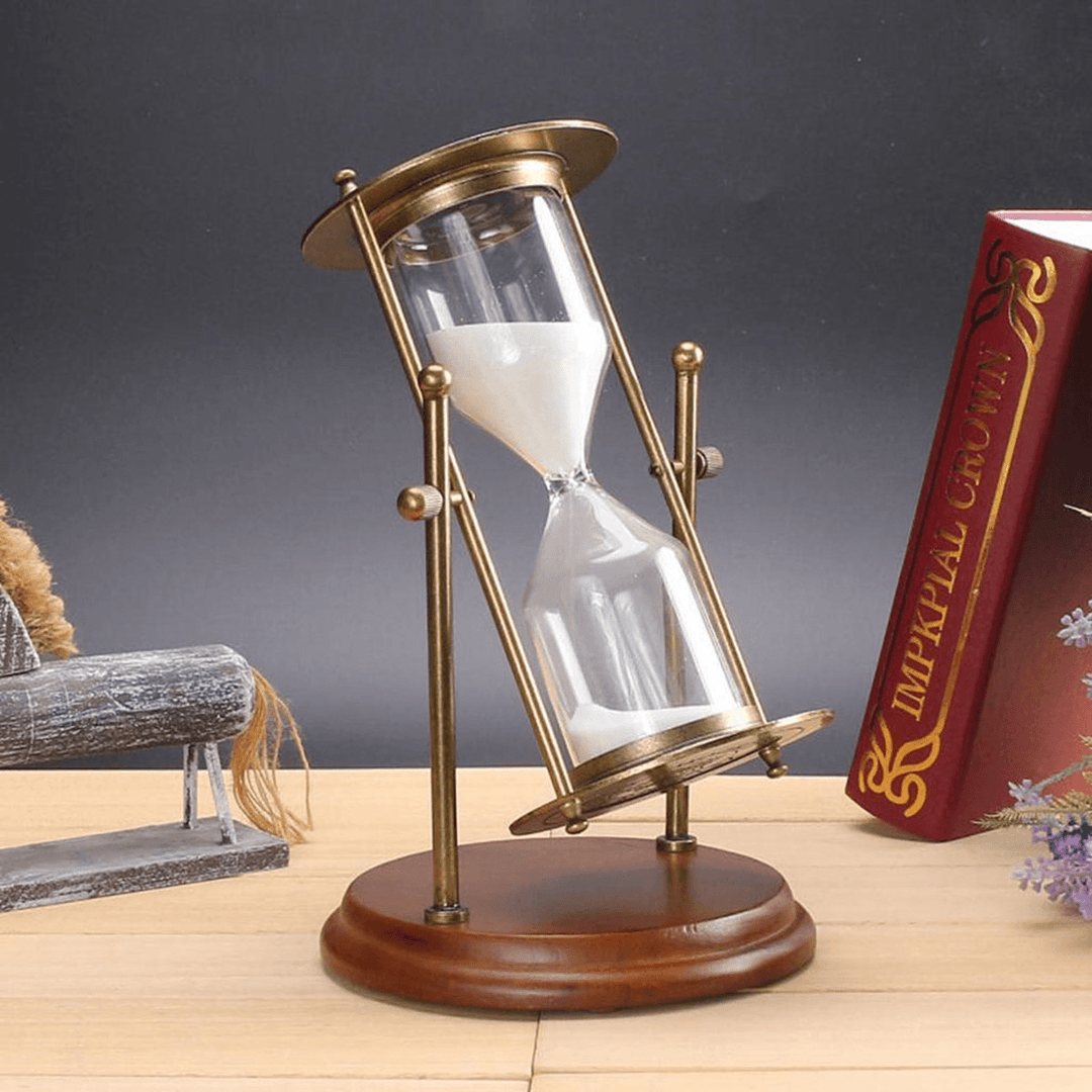 15 Minutes Rolating Hourglass Sandglass Sand Clock Timer Table Home Decoration Desktop Ornament - MRSLM