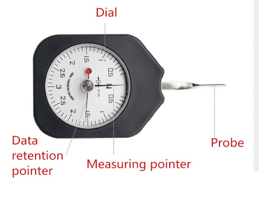 SEN-3-2 0-3N Double Needle Tension Meter Pointer Tonometer Dynamometer Lateral Tension Gauge Force Tools - MRSLM