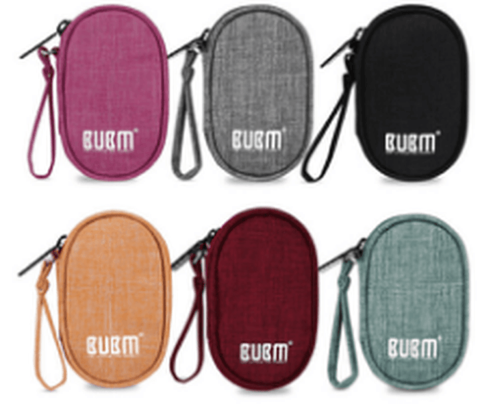 BUBM Travel Carrying Case for Small Electronics and Accessories Earphone Earbuds Cable Change Purse - MRSLM