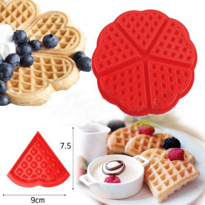 Heart Love Shape Silicone Waffle Mold Mould Cake Baking Mold - MRSLM