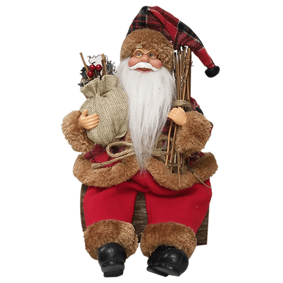 Christmas Santa Claus Doll Christmas Tree Ornament Kid Toy Home Office Christmas Atmosphere Decorations - MRSLM