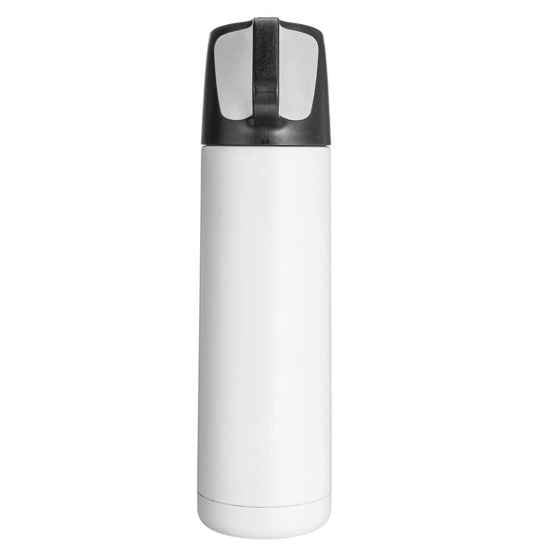 500Ml Stainless Steel Thermal Vacuum Water Bottle Hot Coffee Lid Travel Cup Mug - MRSLM