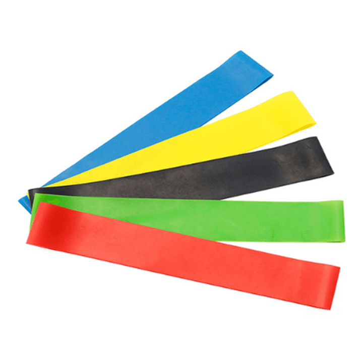 KALOAD 5 Pcs Resistance Bands Elastic Fitness Rubber Bands Sport Exercises Pull Rope with Bag - MRSLM