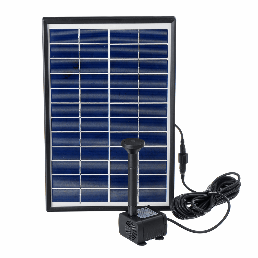 6W 500L/H Solar Fountain Submersible Solar Water Pump Garden Fountain Submersible Pump with Suckers - MRSLM