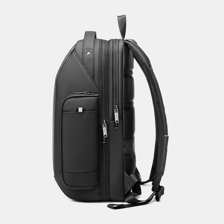 Men Large-Capacity Multiple Compartments Hard Shell Backpack Business Multifunction Waterproof 15.6 Inch Computer Bag - MRSLM