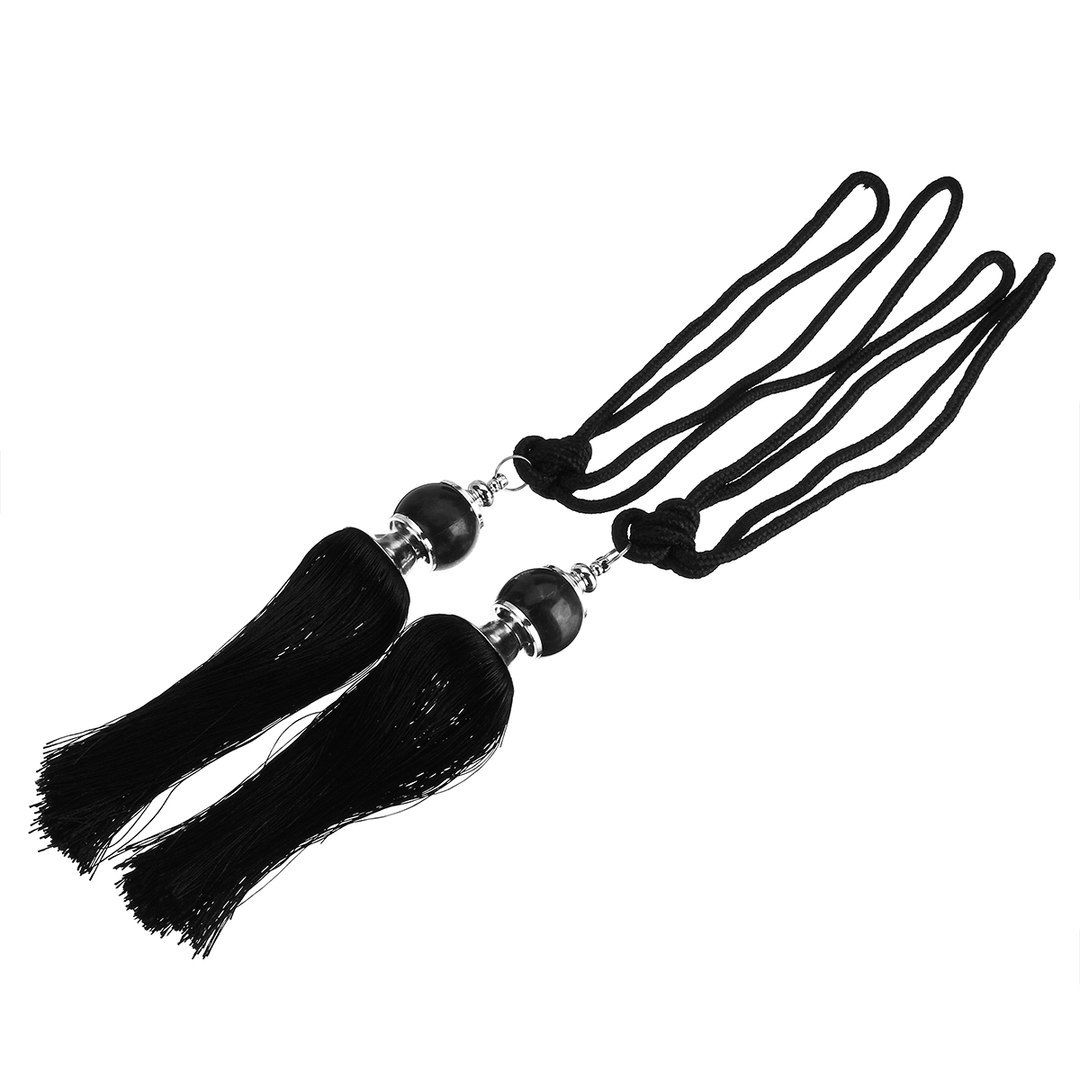 Tassel Curtain Tiebacks Fringe Curtain Tie Backs Room Decor Light Polyester Bead - MRSLM