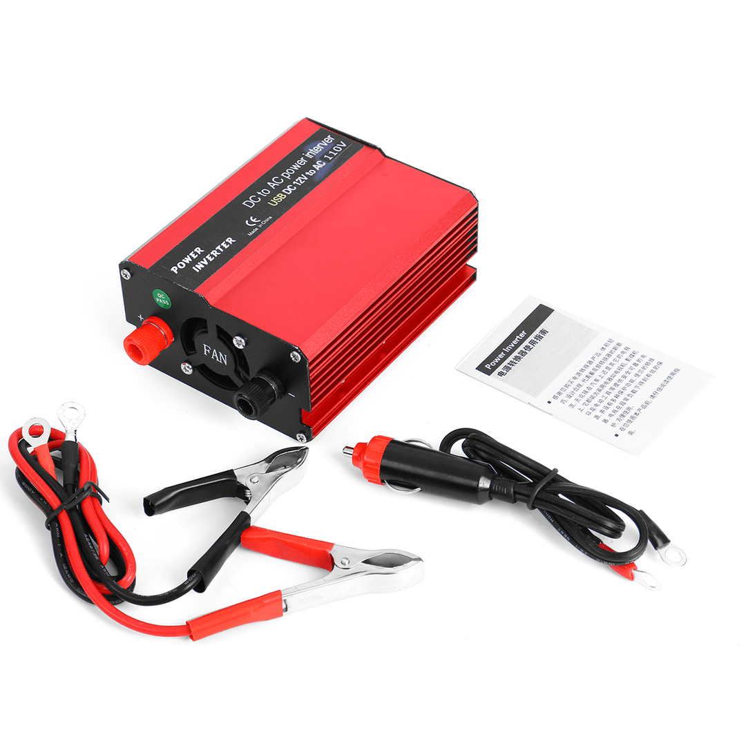 3000W Peaks DC 12 / 24V to AC 110V Car Power Inverter Digital Modified Sine Wave Converter - MRSLM