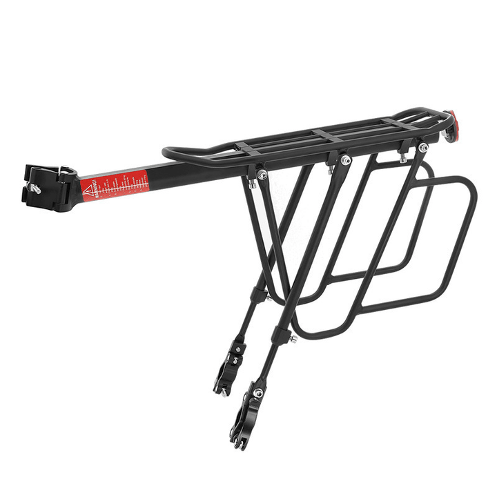 SAHOO Bicycle Rear Rack Reflective Design Aluminium Rear Rack for Mountain Bikes Convenient and Adjustable Heavy Duty Bike Rack - MRSLM