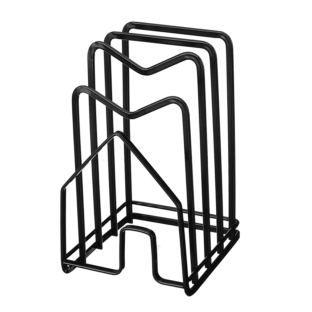 Black/White LP Vinyl Iron Storage File Rack Stand Holder Kitchen Storage Rack for 7"/12" LP - MRSLM