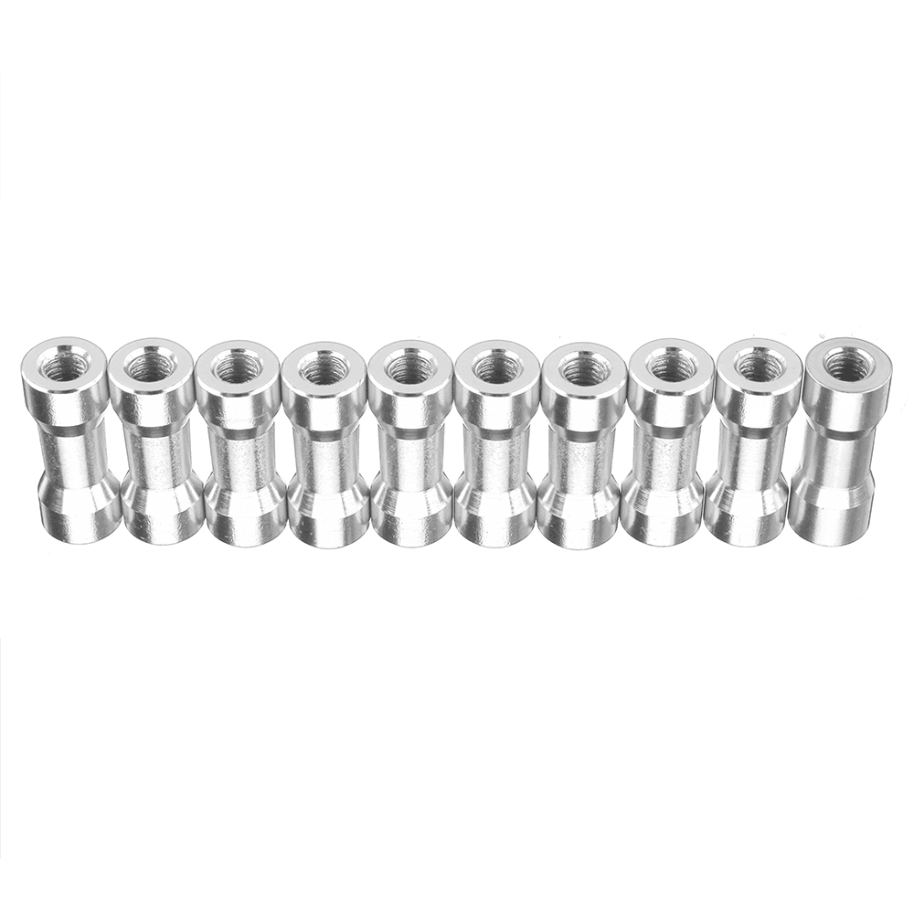 Suleve M3AS10 10Pcs M3 10Mm Aluminum Alloy Standoff Spacer round Column Multicolor Smooth Surface - MRSLM