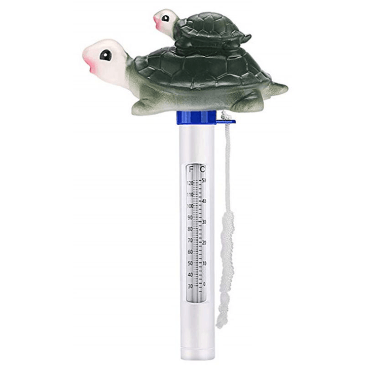 Cute Turtle Shape Floating Swimming Pool Thermometer for SPA Float Temperature PXPF - MRSLM