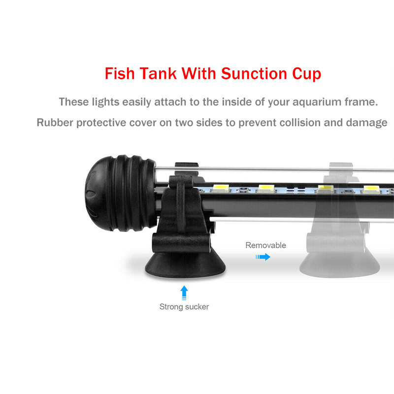 28Cm RGB APP LED Aquarium Fish Tank Light Submersible Waterproof Bar Strip Lamp - MRSLM