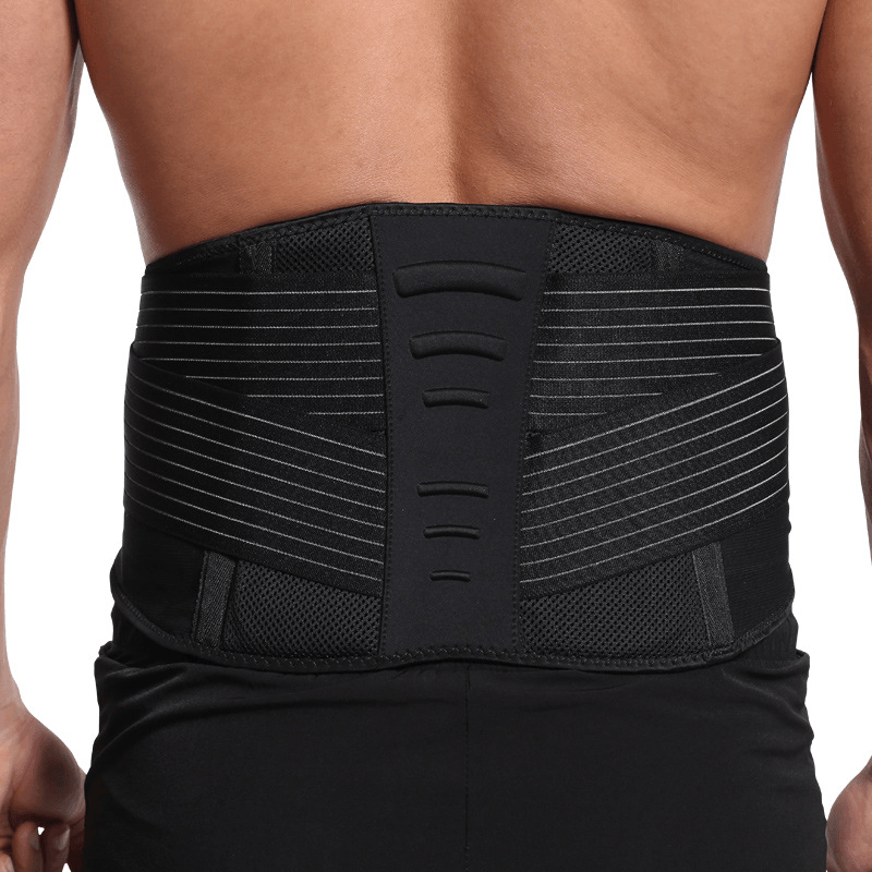 AOLIKES Waist Support Adjustable Weightlifting Waist Belt Sports Fitness Waist Protector - MRSLM