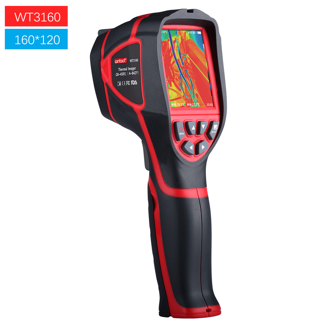 WT3160 Digital Infrared Thermal Imager 2.8Inch Color Screen 160*120 Infrared Image Resolution Professional Handheld HD IR Thermal Imager - MRSLM