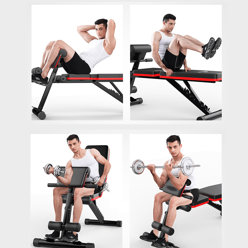 5-In-1 Adjustable Bench Dumbbell Stool Abdominal Training Exercise Bench Fitness Home - MRSLM