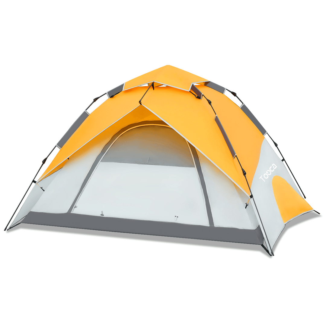 Tooca 4 Person Camping Tent Instant Set up Automatic Dome Tent Waterproof Windproof Outdoor Camping Sun Protection Shelters - MRSLM