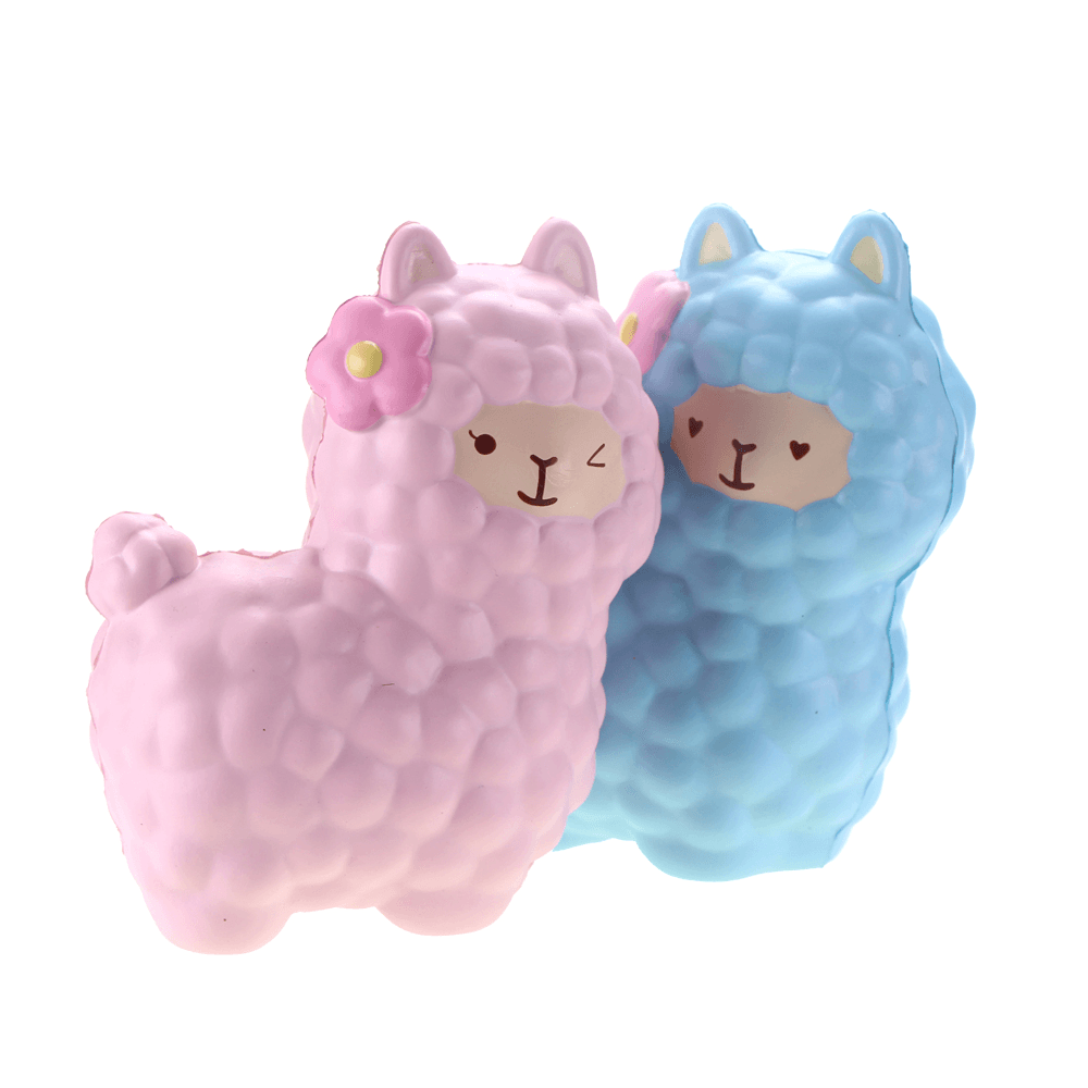 Vlampo Squishy Alpaca 17X13X8Cm Licensed Slow Rising Original Packaging Collection Gift Decor Toy - MRSLM