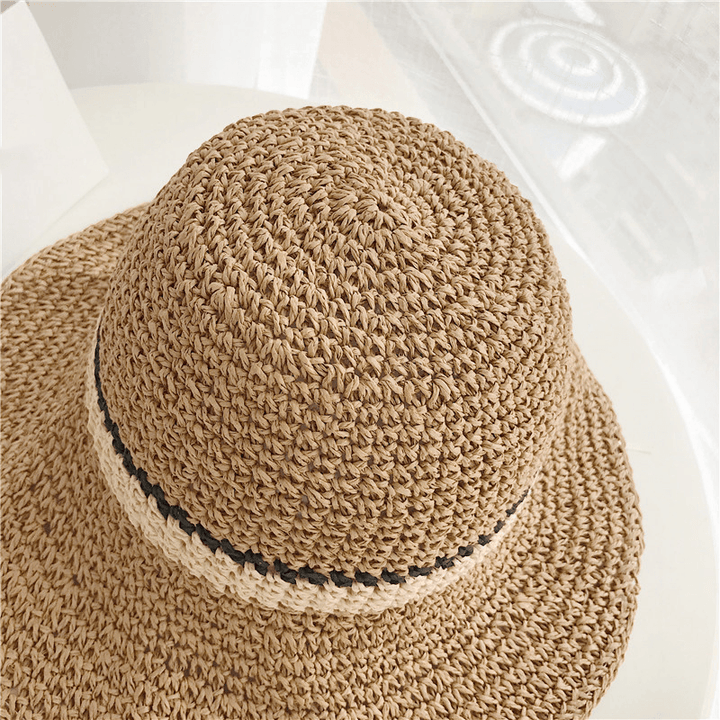 Women Outdoor Foldable Adjustable Straw Hat - MRSLM