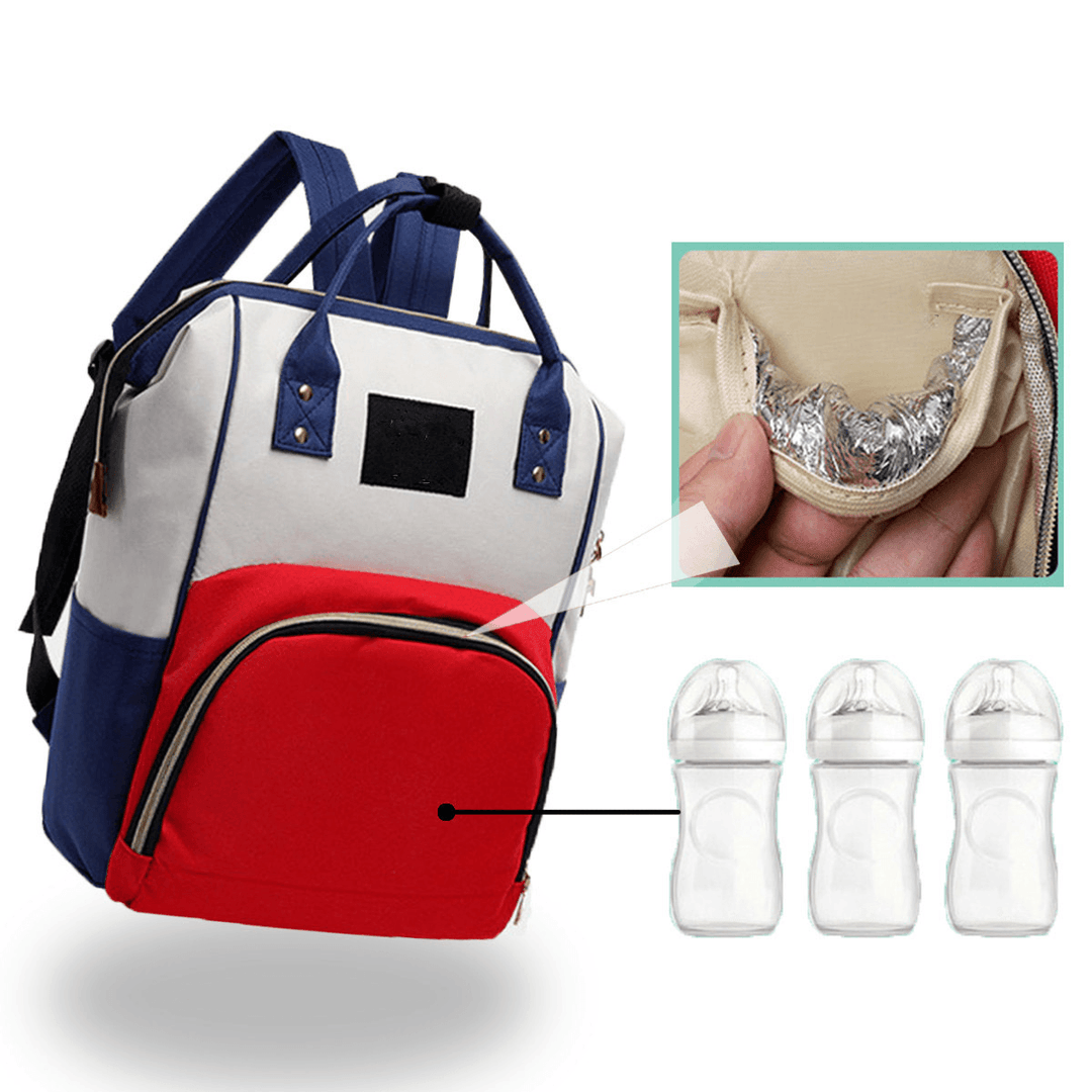 Travel Mummy Backpack Baby Diaper Bag Mother Shoulder Bag Outdoor Storage Bag - MRSLM