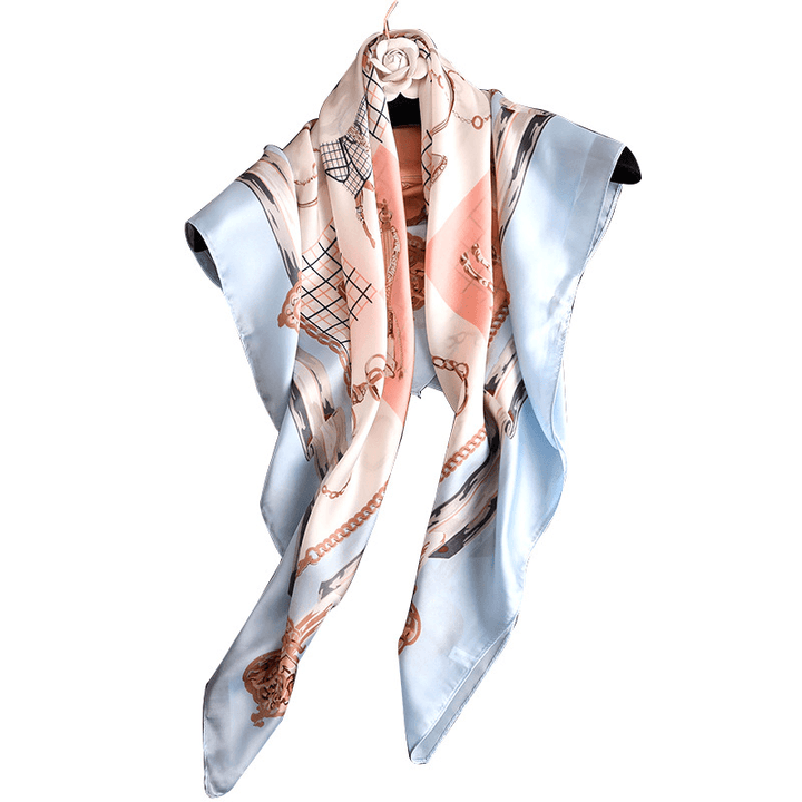 Seaside Cycling Sunscreen Square Scarf Artificial Silk - MRSLM