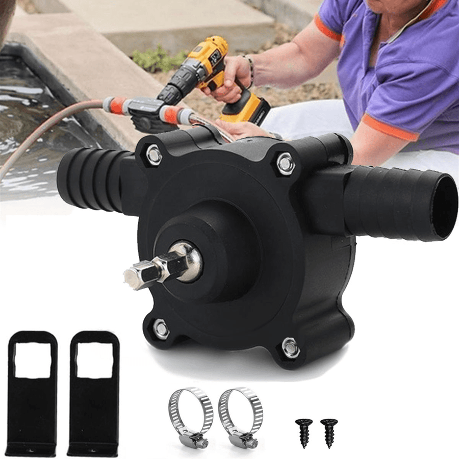 Portable Hand Electric Drill Driver Pump Miniature Self-Priming Pump Household Garden - MRSLM