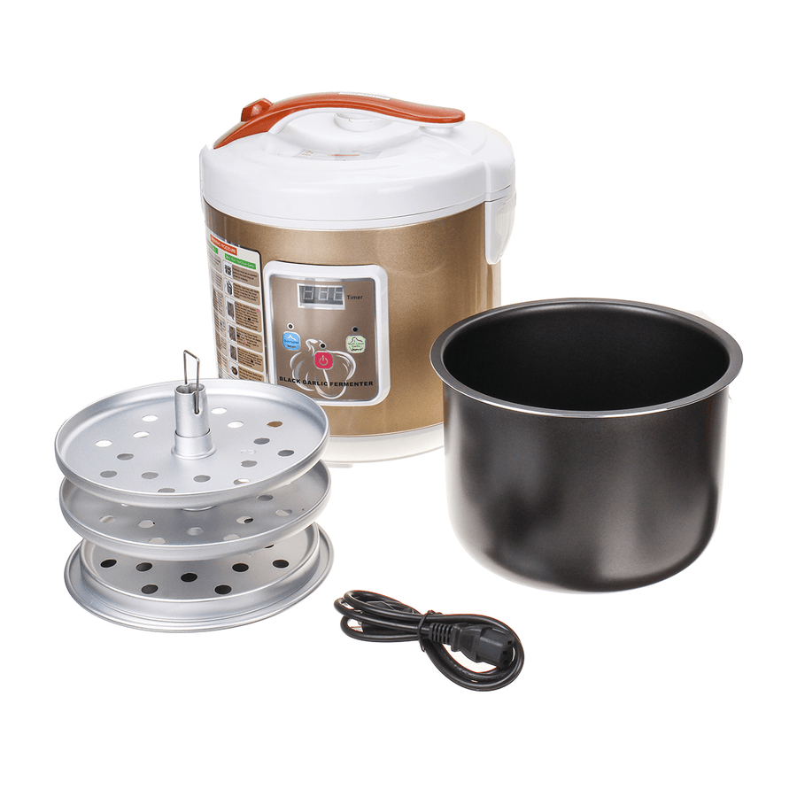 5-6L 90W Black Garlic Fermenter Digtal Ferment Box Non-Stick 360° Stereo Heating - MRSLM