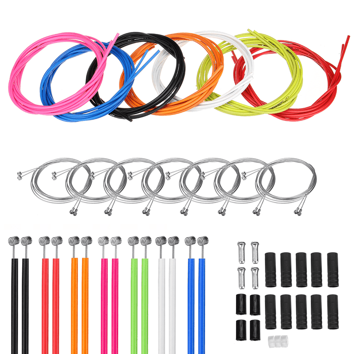 Front & Rear Brake Gear Cable Kit Inner Outer MTB Mountain Bike Bicycle - MRSLM