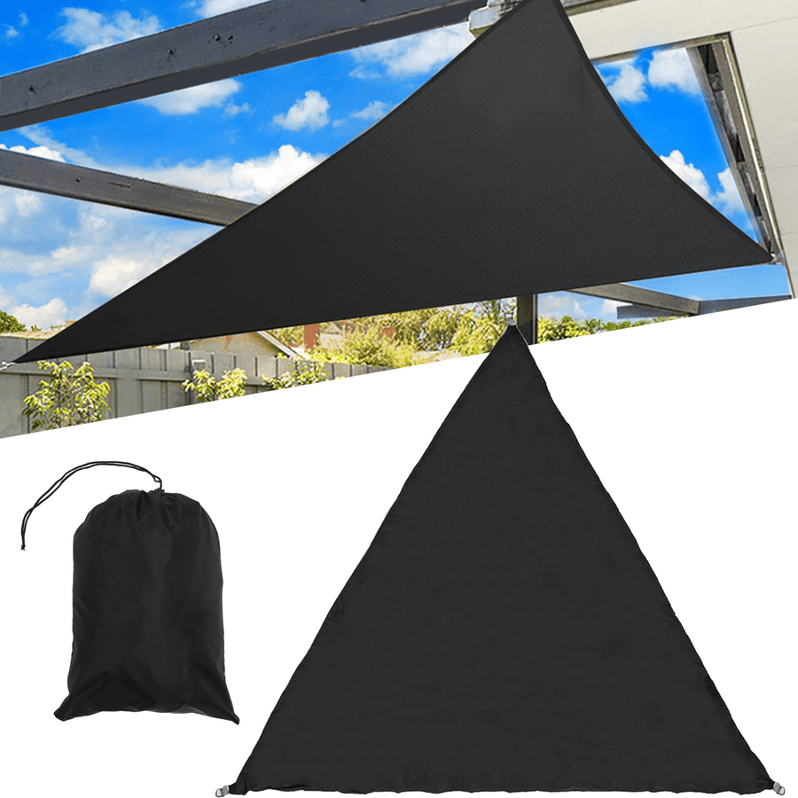 3/5M Extra Heavy Duty Shade Sail Sun Canopy Outdoor Triangle Garden Yard Awnings Summer Car Sunshade - MRSLM