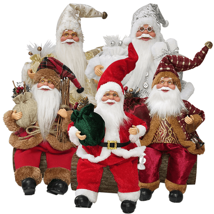 Christmas Santa Claus Doll Christmas Tree Ornament Kid Toy Home Office Christmas Atmosphere Decorations - MRSLM