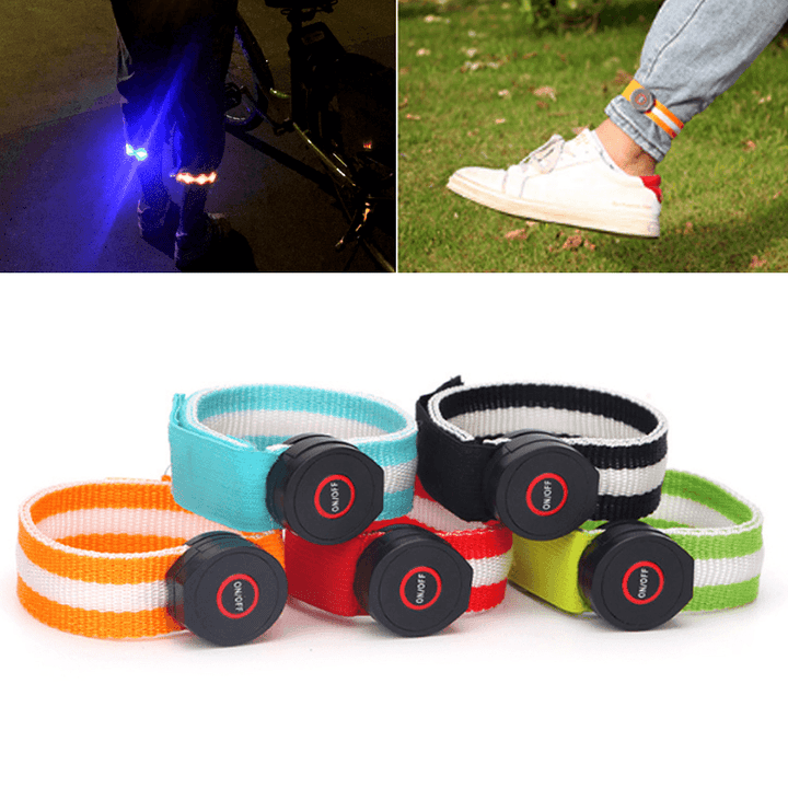 XANES® Night Running Sports Reflective LED Light Belt Arm Leg Wristband Riding Hiking Glowing Band - MRSLM