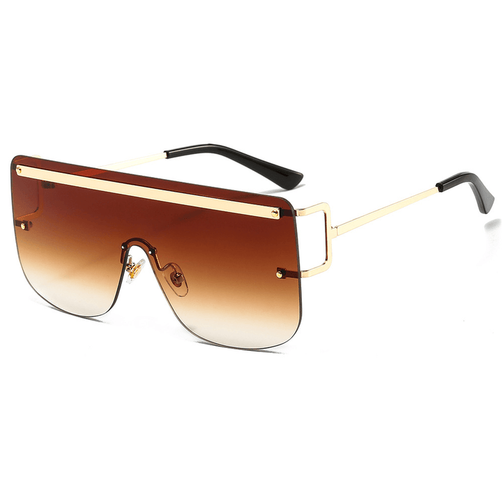 New European and American Cross-Border Frameless One-Piece Sunglasses - MRSLM