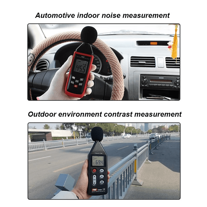 TASI® TA8152A Noise Measuring Instrument Db Meter 40~130Db Mini Audio Digital Sound Level Meter Decibel Monitor - MRSLM