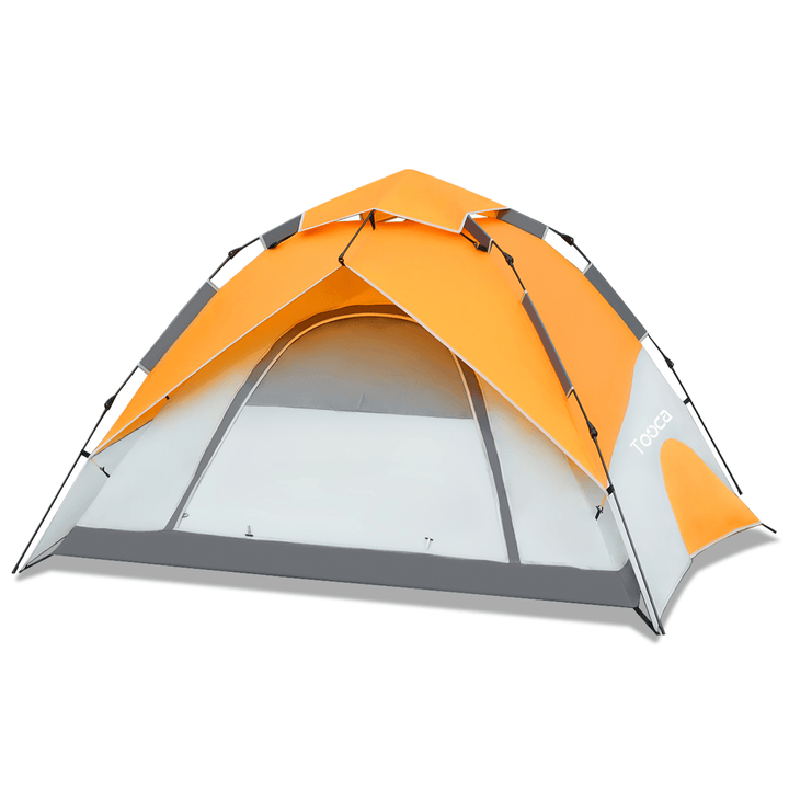 Tooca 4 Person Camping Tent Instant Set up Automatic Dome Tent Waterproof Windproof Outdoor Camping Sun Protection Shelters - MRSLM