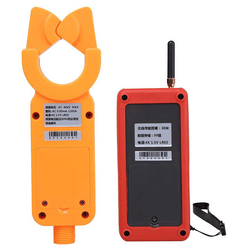 ETCR9000B Wireless High/Low Voltage Clamp Current Meter AC 0Ma-1200A Clamp Ammeter - MRSLM