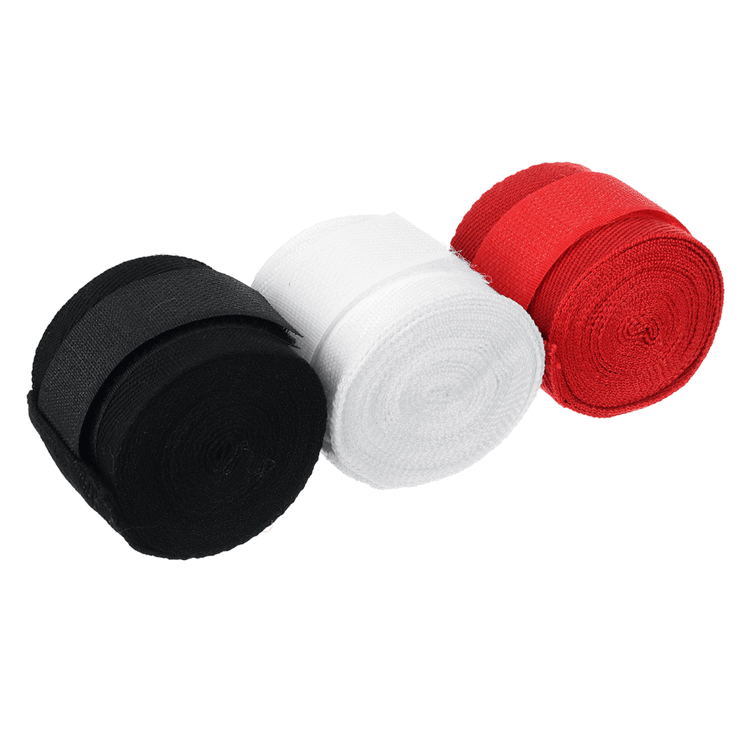 2PCS 3M Length 5CM Width Boxing Hand Wraps MMA Muay Thai Kick Boxing Handwraps for Training Bandages Breathable - MRSLM