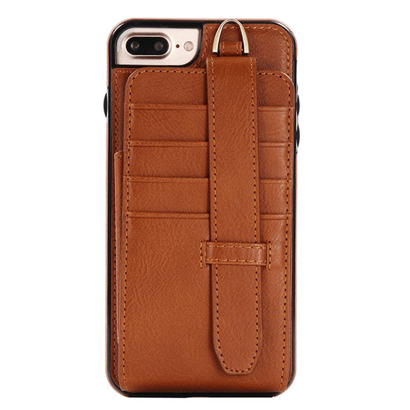 Genuine Leather Multifunctional Iphone6/6S/6 Plus/6S Plus/7/7 plus Case Wallet Card Holder Phone Bag - MRSLM