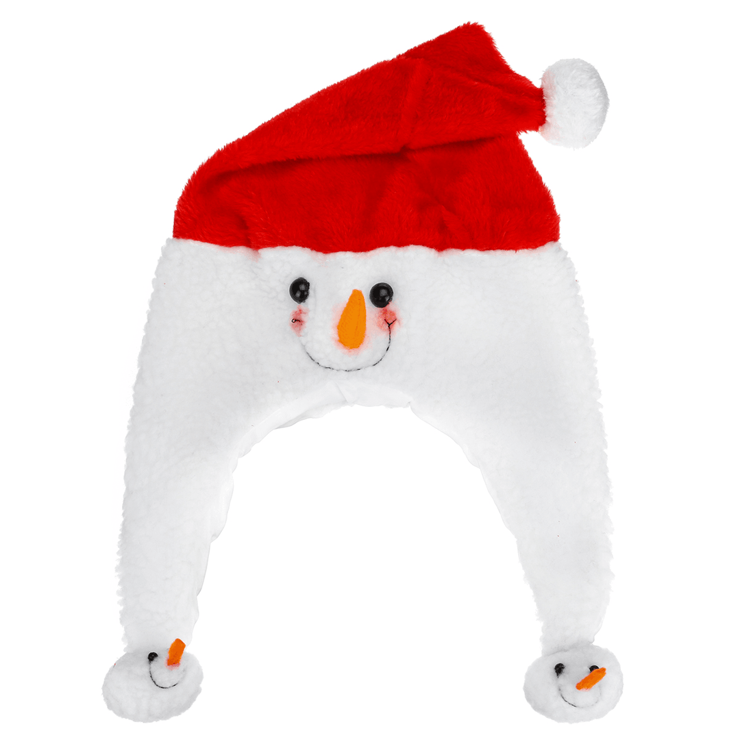 Unisex Christmas Xmas Novelty Plush Hat Santa Claus Hat Holiday Decoration - MRSLM