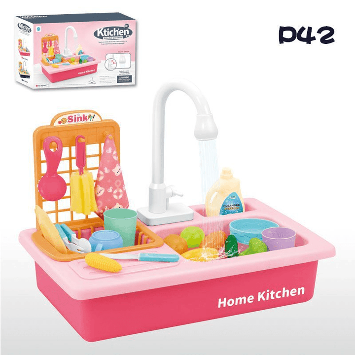 Children'S Simulation Dishwasher, Wash Bowl, Play Water Toy - MRSLM