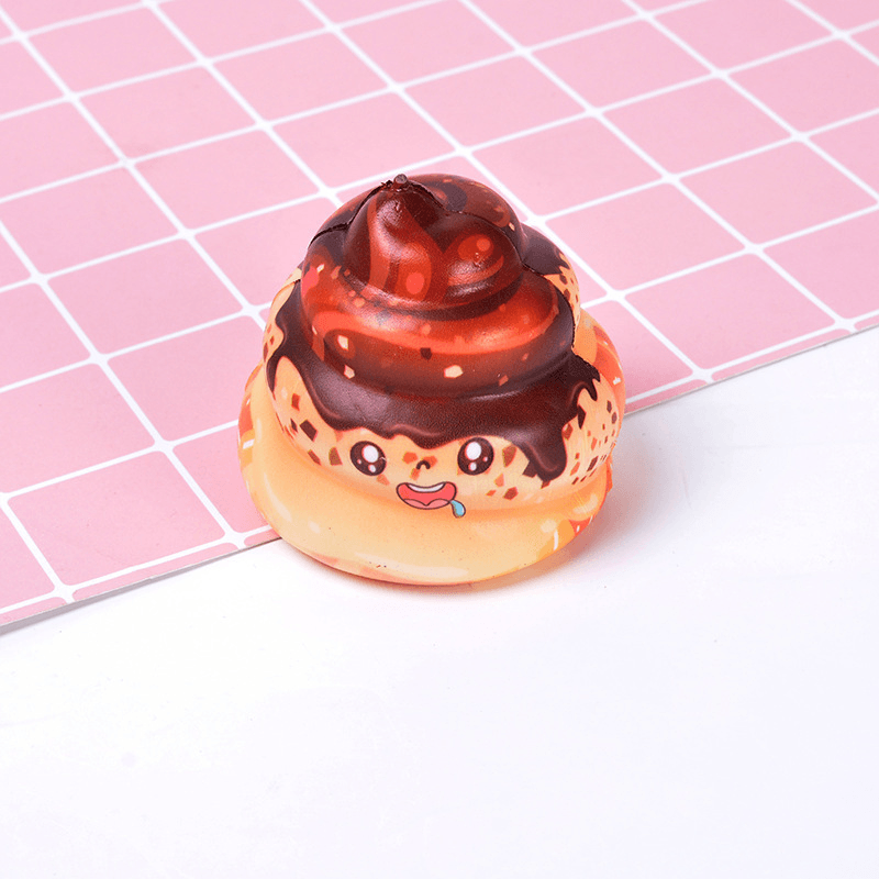 Chocolate Poo Squishy 8CM Yummy Expression Kawaii Jumbo Gift Collection with Packaging - MRSLM